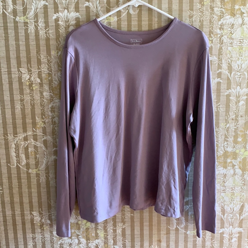 L.L. Bean women’s supina cotton base layer shirt, size XL